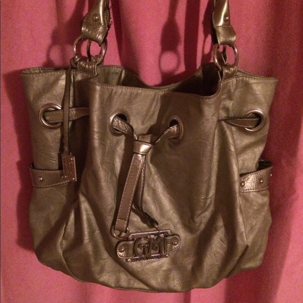 Gold tone bag